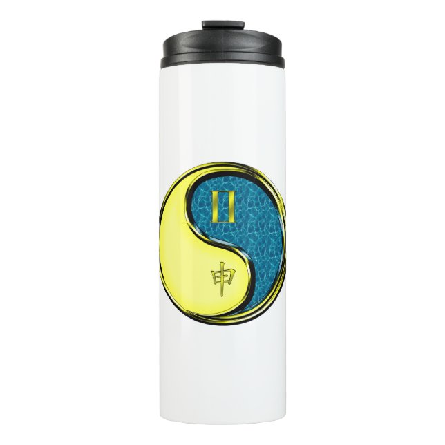 Gemini & Water Monkey Thermal Tumbler (Front)