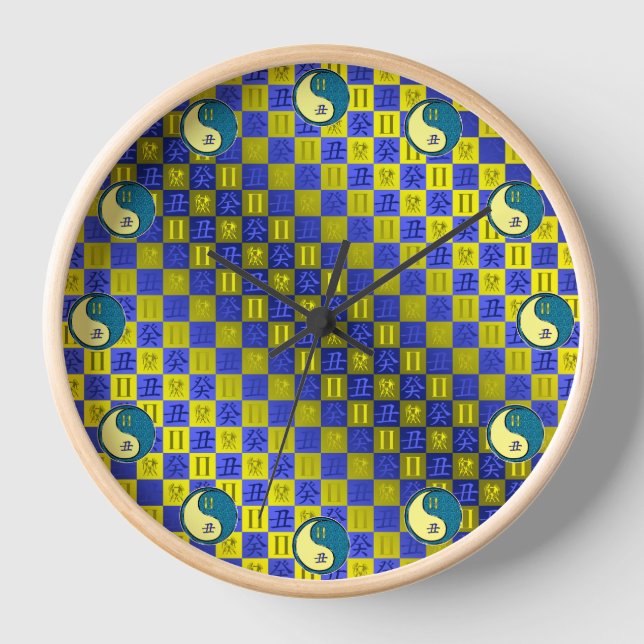 Gemini & Water Ox Clock (Front)