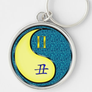 Gemini & Water Ox Key Ring