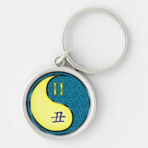 Gemini & Water Ox Key Ring