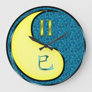 Gemini & Water Snake Large Clock