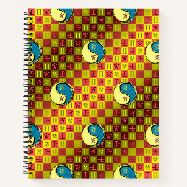 Gemini & Water Tiger Notebook (Front)