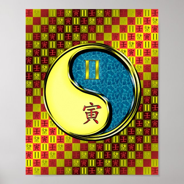 Gemini & Water Tiger Poster (Front)