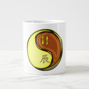Gemini & Wood Dragon Large Coffee Mug