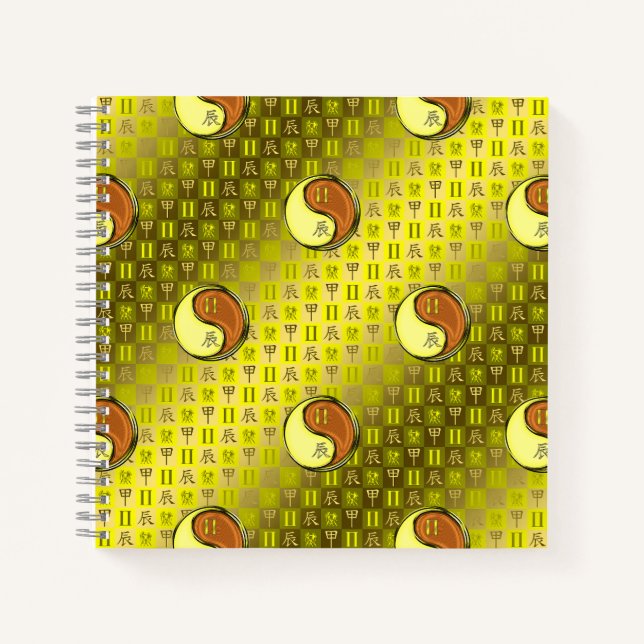 Gemini & Wood Dragon Notebook (Front)