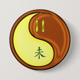 Gemini & Wood Goat 7.5 Cm Round Badge