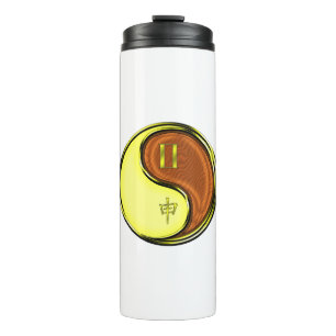 Gemini & Wood Monkey Thermal Tumbler