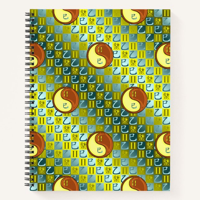 Gemini & Wood Snake Notebook (Front)