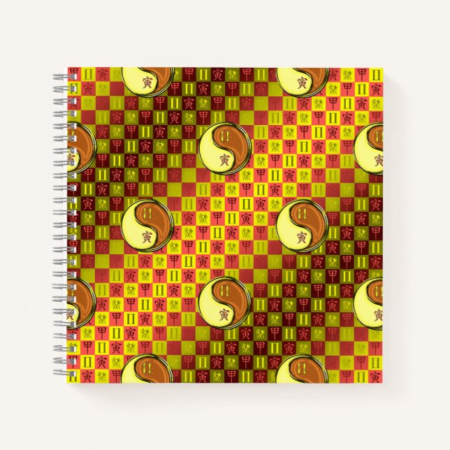 Gemini & Wood Tiger Notebook (Front)