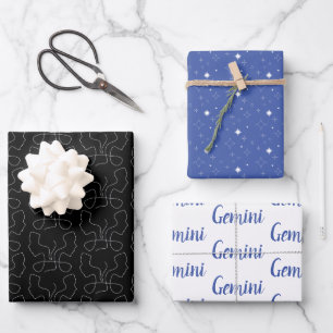 ⭐Gemini Wrapping Paper   Set of 3