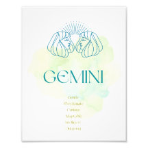 Gemini Zodiac Art Print