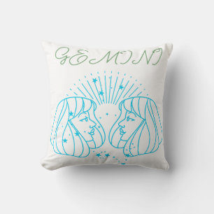 Gemini Zodiac:Artistic Astrology Gift for Air Sign Cushion
