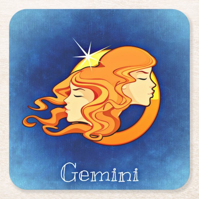 gemini zodiac coasters (Front)