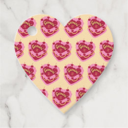 Gemini Zodiac Coquette Heart Birthday Cake Favour Tags