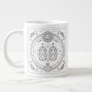 Gemini Zodiac Custom Birthday Mug