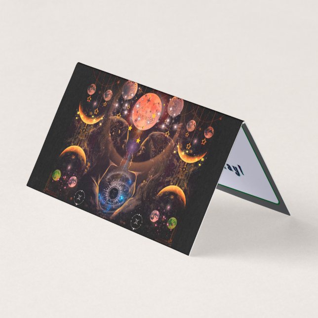 Gemini Zodiac Folded Card (Front)