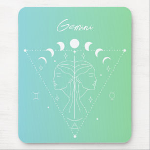 Gemini zodiac horoscope star sign gradient mouse pad