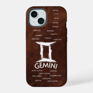 Gemini Zodiac Horoscope Traits Guys iPhone 15 Case
