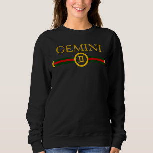 Gemini Zodiac May June Birthday Graphic Astrology Sweatshirt