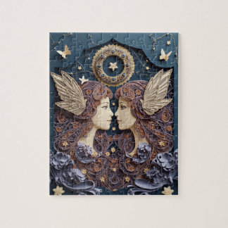 Gemini Zodiac Paper Quilling Jigsaw Puzzle