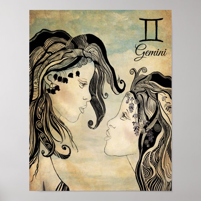 Gemini Zodiac Poster (Front)