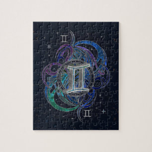 Gemini Zodiac Sign Air Element Jigsaw Puzzle