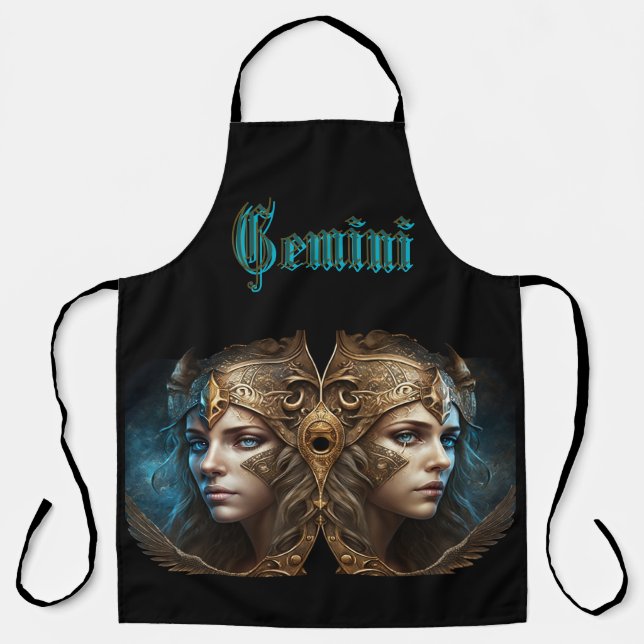 Gemini Zodiac Sign Apron (Front)
