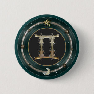 Gemini Zodiac Sign Buttons