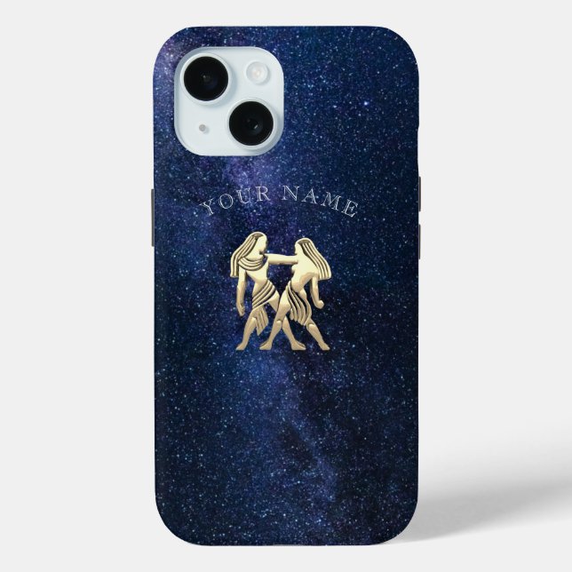 Gemini Zodiac Sign Case-Mate iPhone Case (Back)