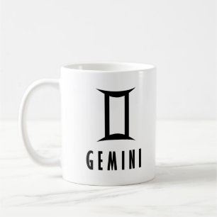 Gemini zodiac sign coffee mug