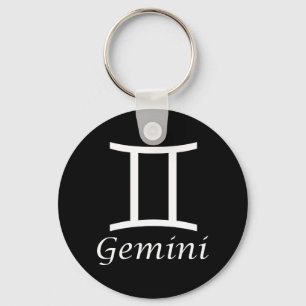 ‘Gemini’ Zodiac Sign Key Ring
