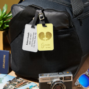 Gemini Zodiac Sign Luggage Tag