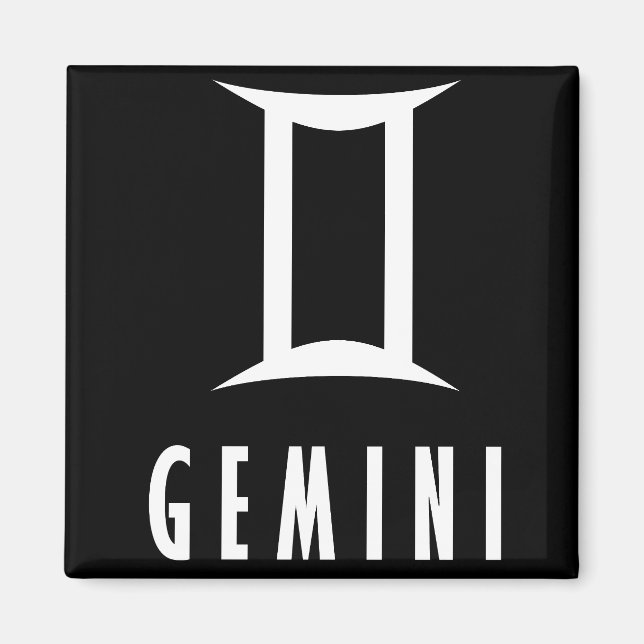 Gemini zodiac sign magnet (Front)
