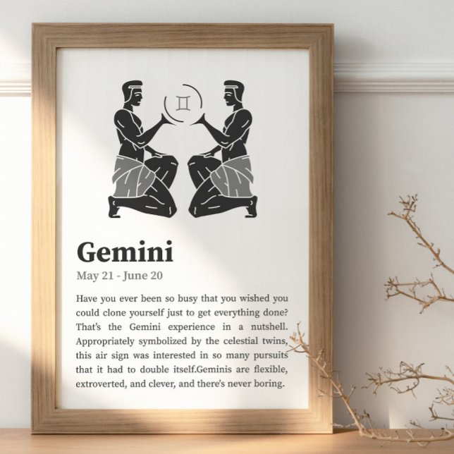 Gemini Zodiac Sign poster (Creator Uploaded)