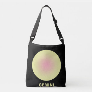 Gemini Zodiac Sign Stylish Gradient Crossbody Bag