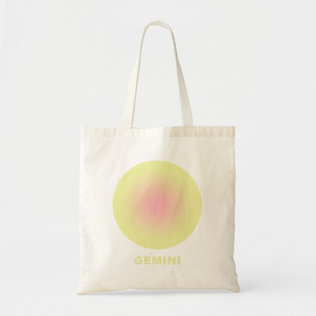 Gemini Zodiac Sign Stylish Gradient  Tote Bag (Front)
