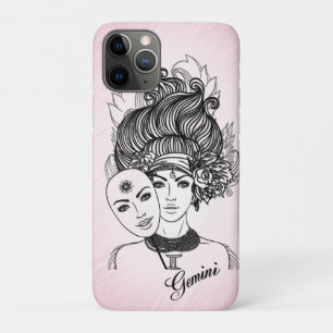 Gemini Zodiac Symbol and Sign Pink iPhone 11 Pro Case