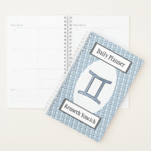 Gemini Zodiac Symbol Element by Kenneth Yoncich Planner