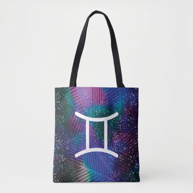 Gemini Zodiac Tote Bag (Front)