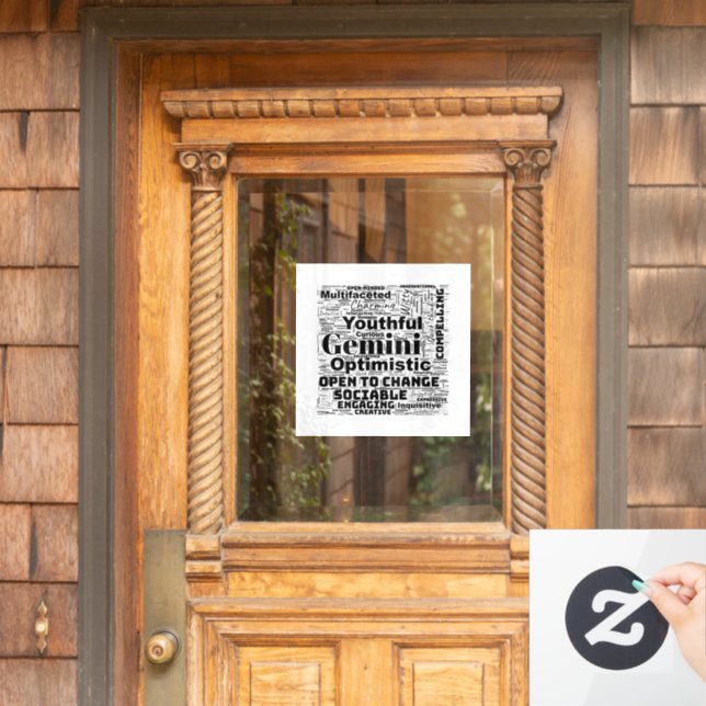 Gemini Zodiac Word Cloud Inspiration  (Home Door)