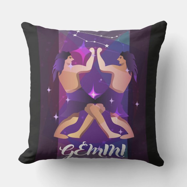 Gemmini Sign Throw Pillow (Front)