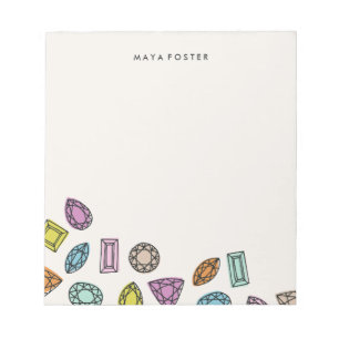 Gems Notepad - Ivory