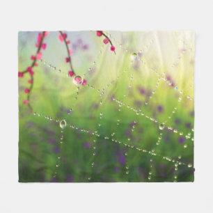 Gems of a Spring Morning Fleece Blanket