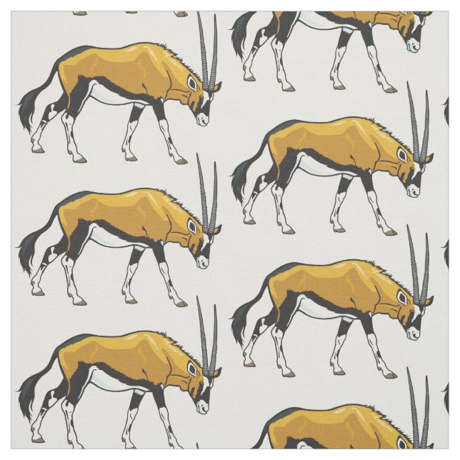 Gemsbok, gemsbuck or South African oryx Fabric (Swatch)