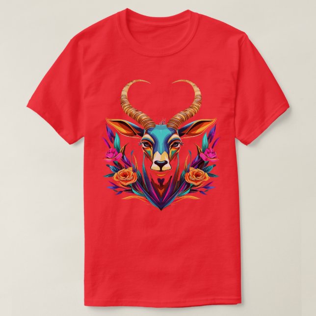 Gemsbok Smiling T-Shirt (Design Front)