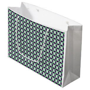Gemstone Art, Green and Purple Large Gift Bag