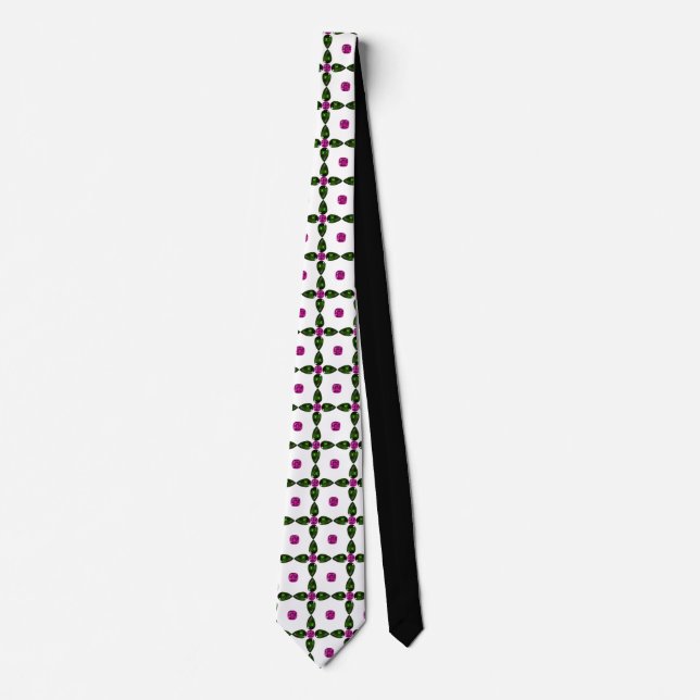 Gemstone Art, Purple Green Tie (Front)