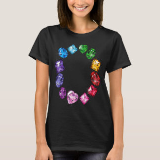 Gemstone Circle Fun Colourful Gemstones T-Shirt