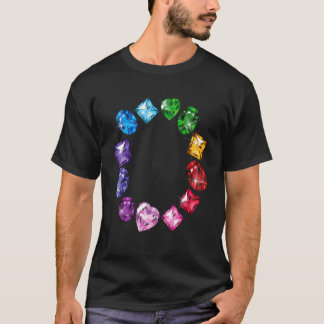 Gemstone Circle Fun Colourful Gemstones T-Shirt