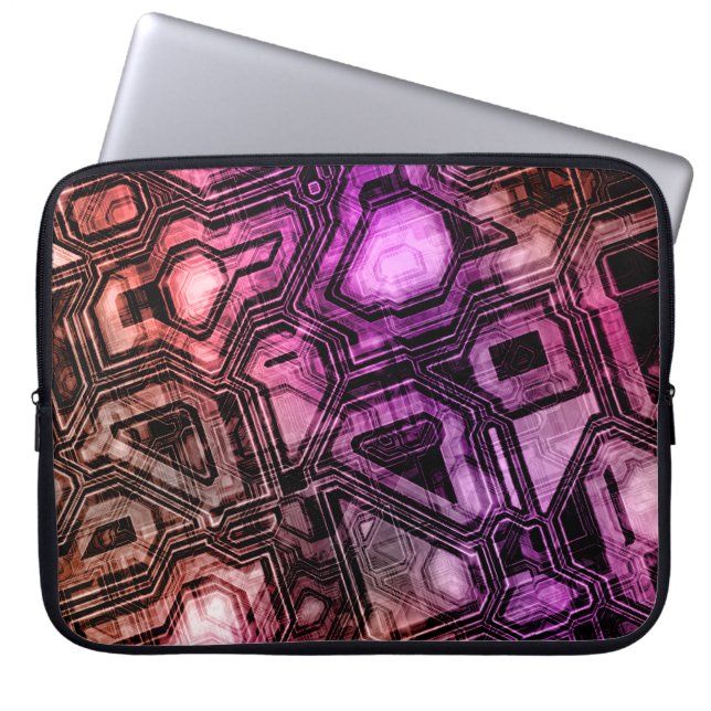 gemstone circuits - astro flare : laptop sleeve (Front)